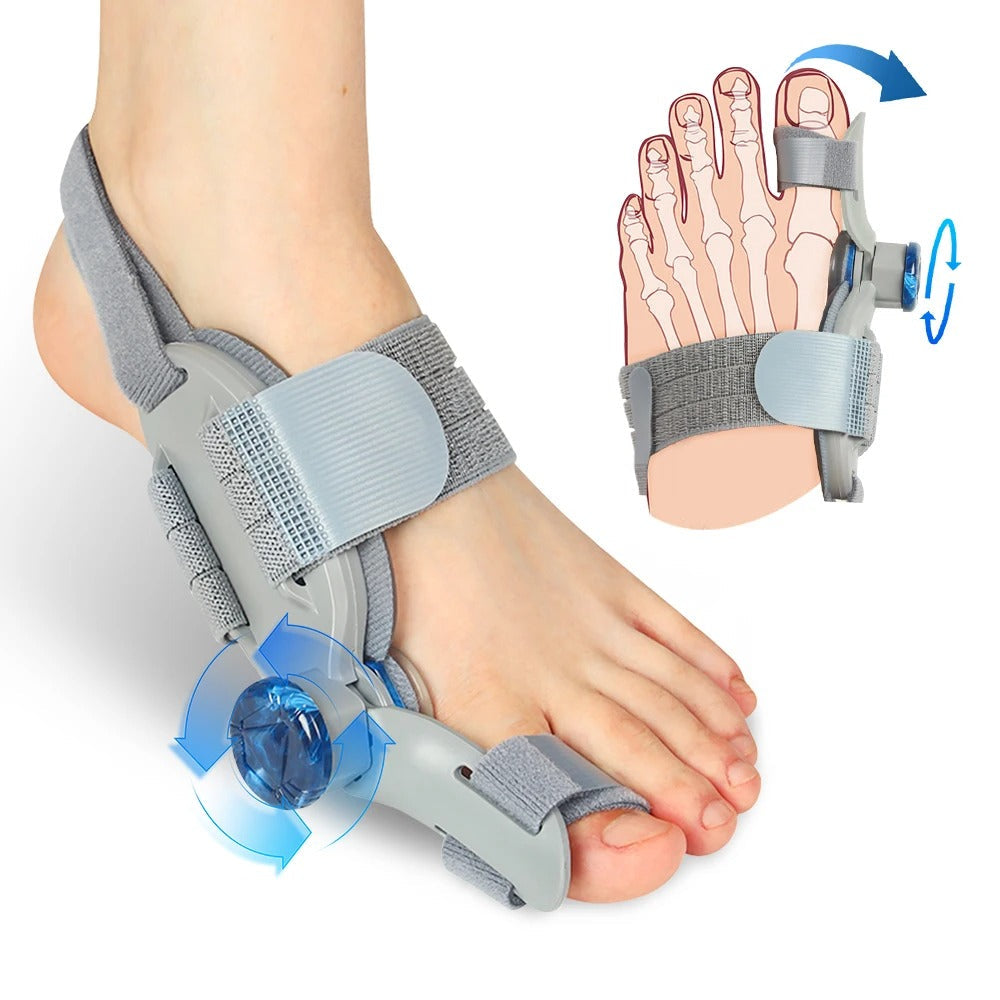 Unisex Bunion Corrector Foot Hallux Valgus Braces Rotatable Toe Separator Straightener Adjustable Pedicure Finger Toe Corrector